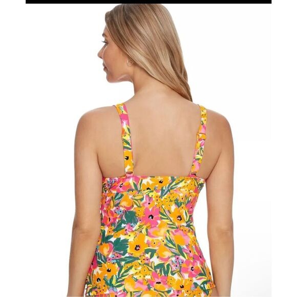 Anne Cole Sunshine Floral Printed Swimsuit size L Multicolor - Picture 2 of 7